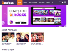 Tablet Screenshot of divya.bindass.com